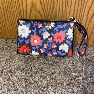 NWOT Kate Spade floral wristlet.